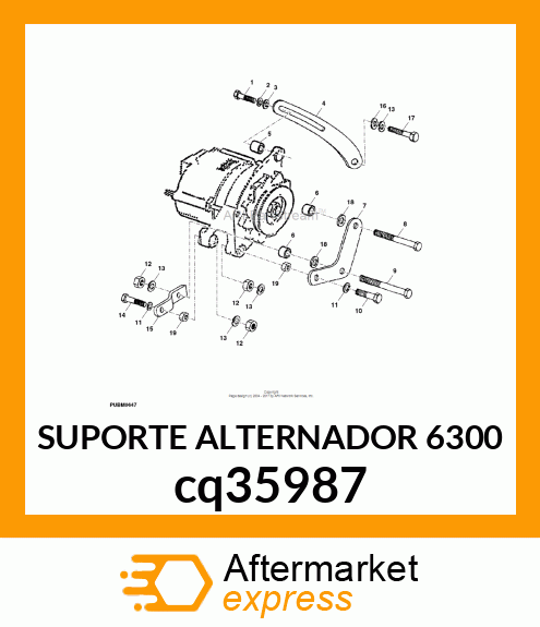 SUPORTE ALTERNADOR 6300 cq35987