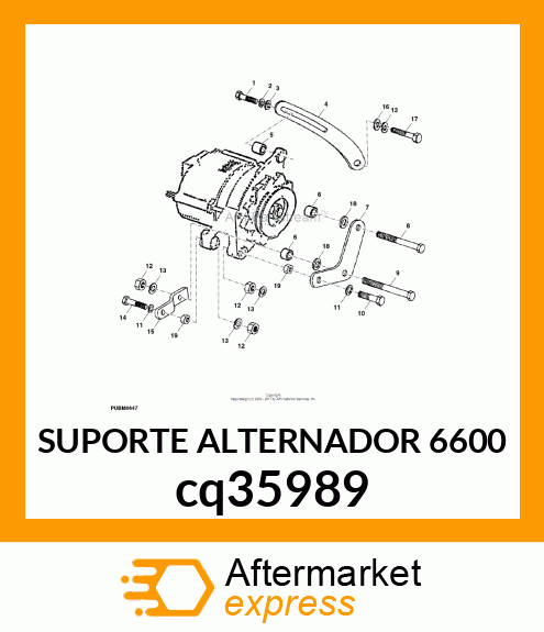 SUPORTE ALTERNADOR 6600 cq35989