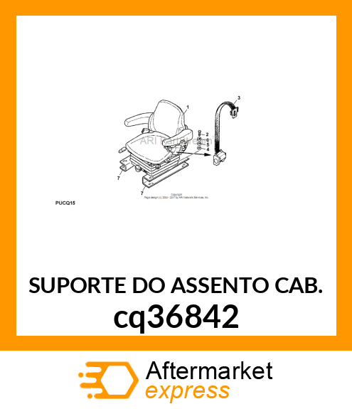 SUPORTE DO ASSENTO CAB. cq36842