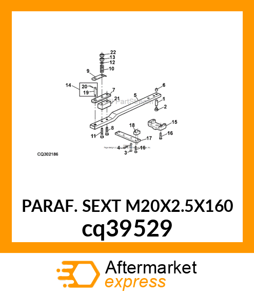 PARAF. SEXT M20X2.5X160 cq39529