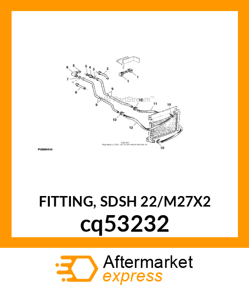 FITTING, SDSH 22/M27X2 cq53232