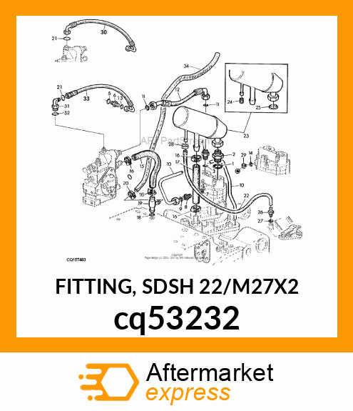 FITTING, SDSH 22/M27X2 cq53232