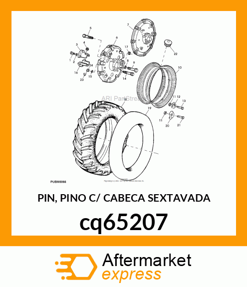 PIN, PINO C/ CABECA SEXTAVADA cq65207