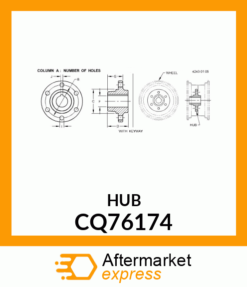 Hub CQ76174