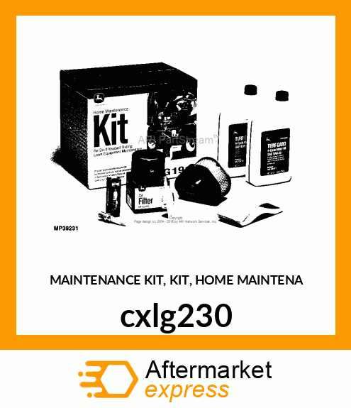 MAINTENANCE KIT, KIT, HOME MAINTENA cxlg230