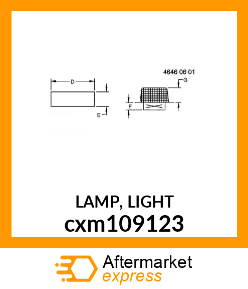 LAMP, LIGHT cxm109123