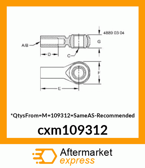 LINK END, JOINT cxm109312