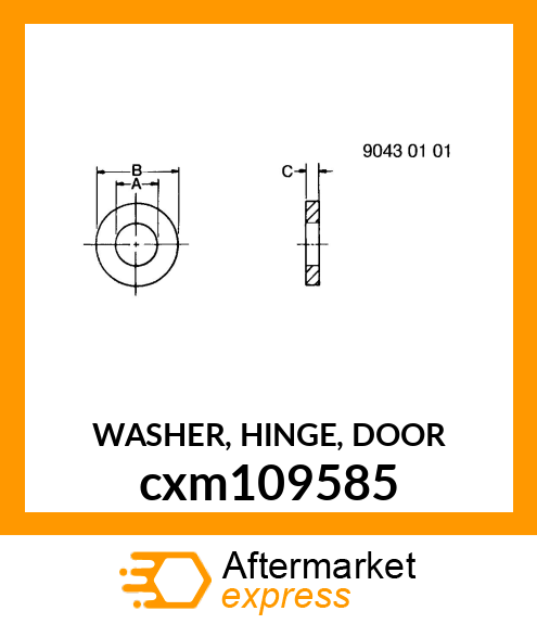 WASHER, HINGE, DOOR cxm109585