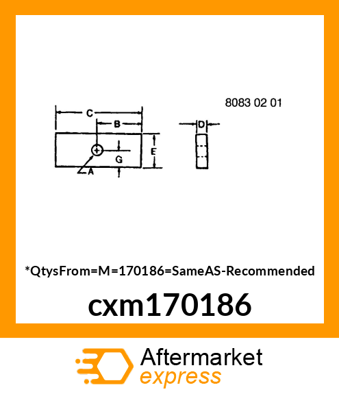 STRAP, REEL ARM cxm170186