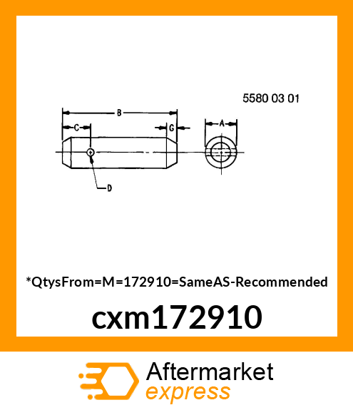 PIN, SHAFT cxm172910