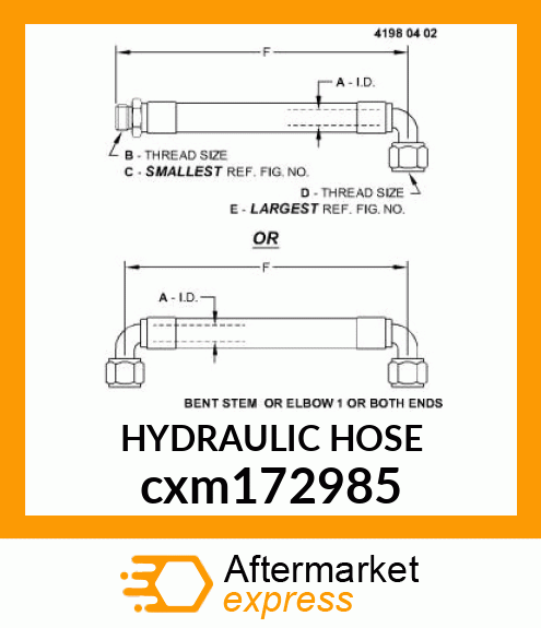 HYDRAULIC HOSE cxm172985