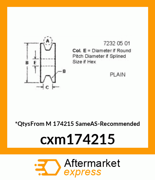 PULLEY, SK DRIVER cxm174215