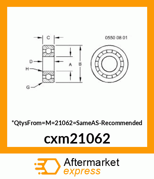 BALL BEARING cxm21062