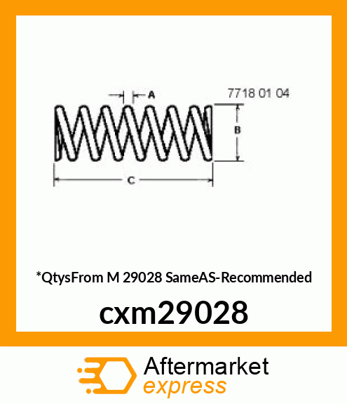 COMPRESSION SPRING cxm29028