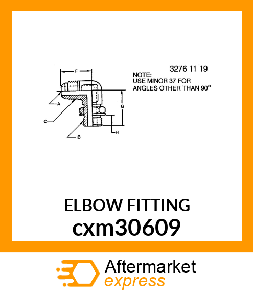 ELBOW FITTING cxm30609