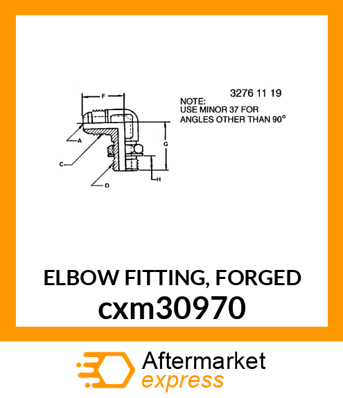 ELBOW FITTING, FORGED cxm30970