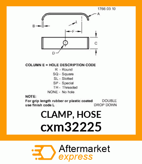 CLAMP, HOSE cxm32225