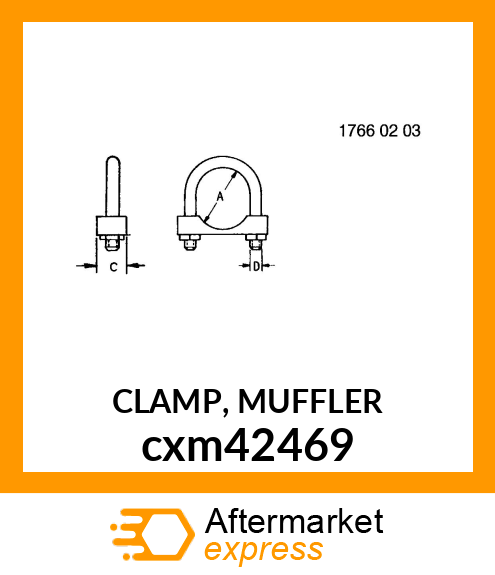 CLAMP, MUFFLER cxm42469