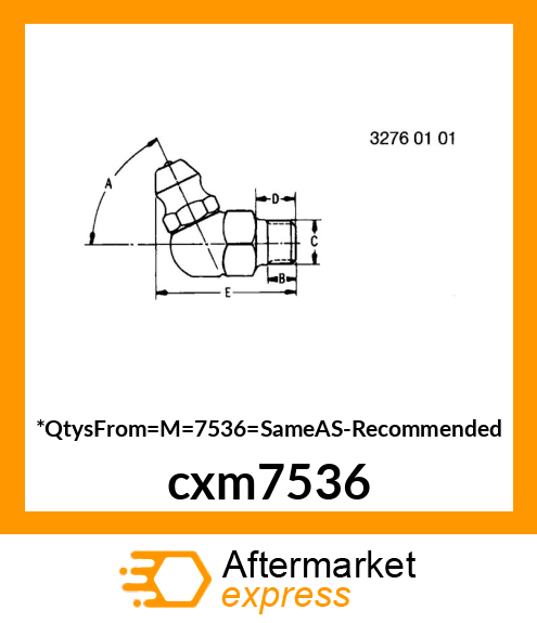 1/4 IN. STR FITTING cxm7536