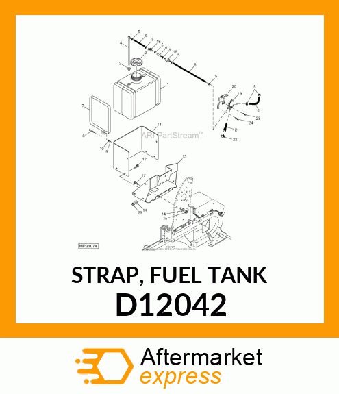 STRAP, FUEL TANK D12042