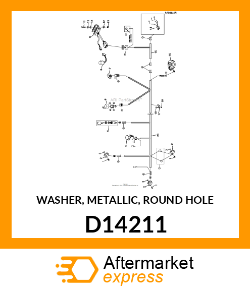 WASHER, METALLIC, ROUND HOLE D14211