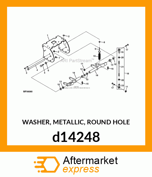 WASHER, METALLIC, ROUND HOLE d14248