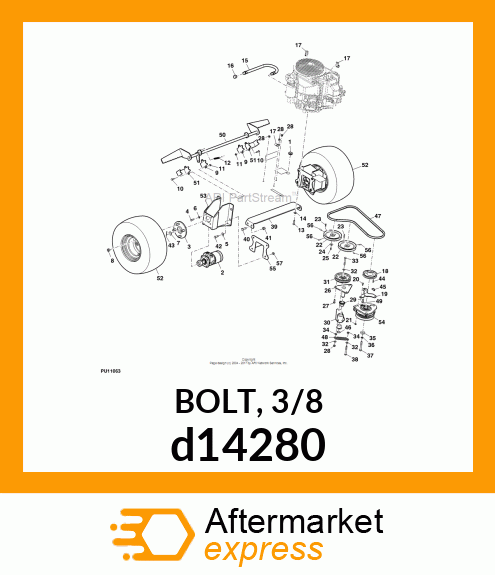 BOLT, 3/8 d14280