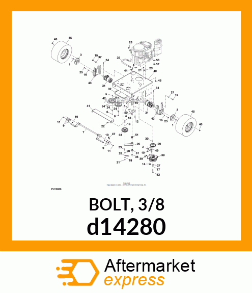 BOLT, 3/8 d14280