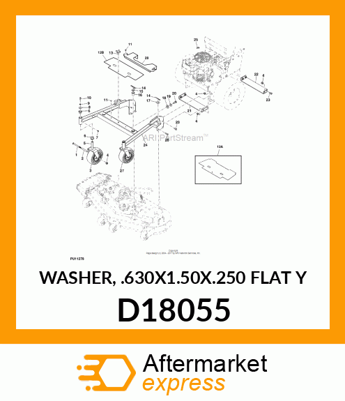 WASHER, .630X1.50X.250 FLAT Y D18055