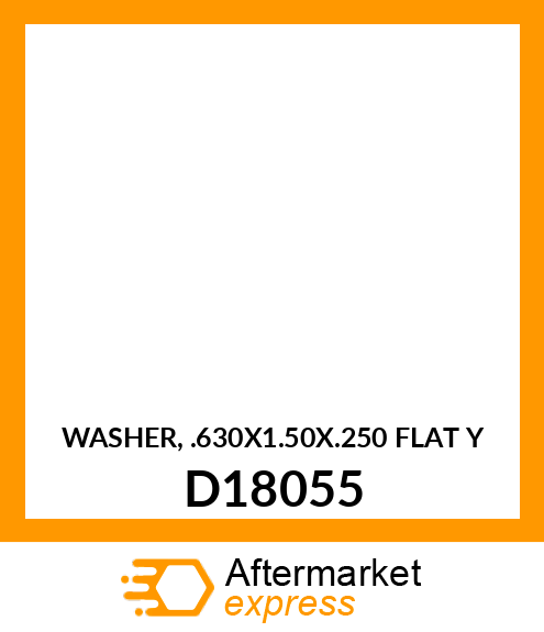 WASHER, .630X1.50X.250 FLAT Y D18055