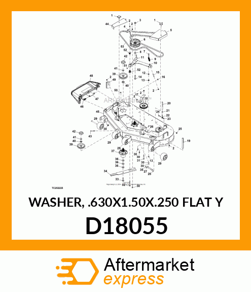 WASHER, .630X1.50X.250 FLAT Y D18055