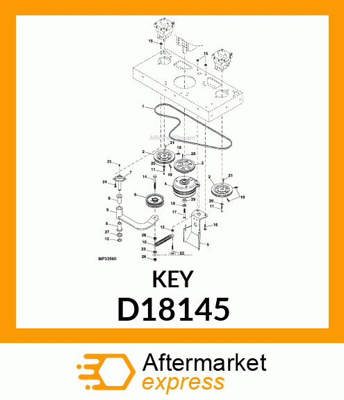 SHAFT KEY D18145