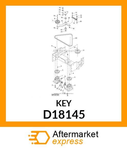 SHAFT KEY D18145