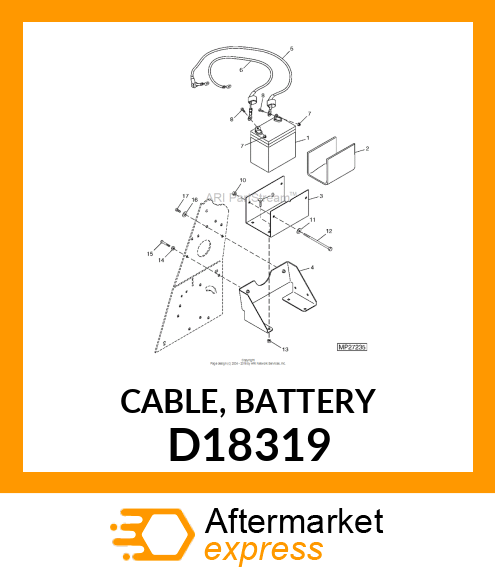 CABLE, BATTERY D18319