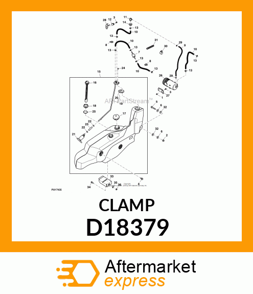 CLAMP, HOSE D18379