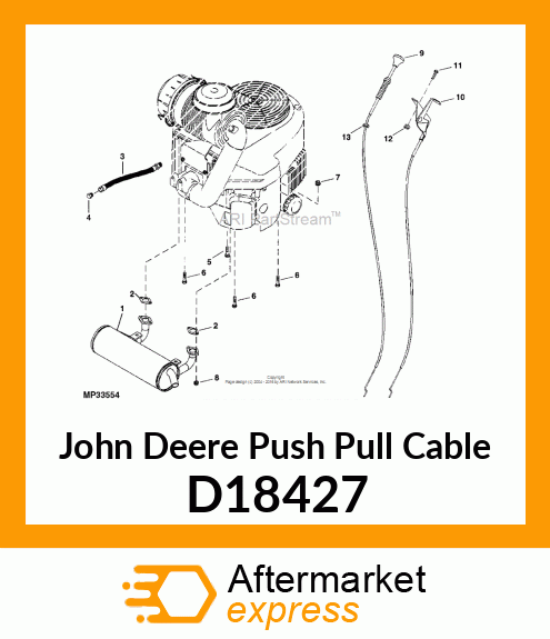 CABLE, CHOKE D18427