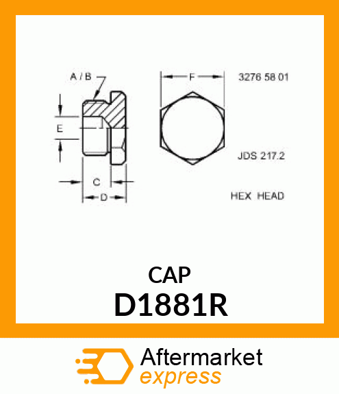 CAP,FRONT WHEEL KNUCKLE D1881R