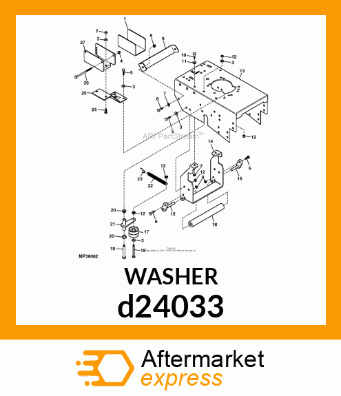 WASHER, METALLIC, ROUND HOLE d24033