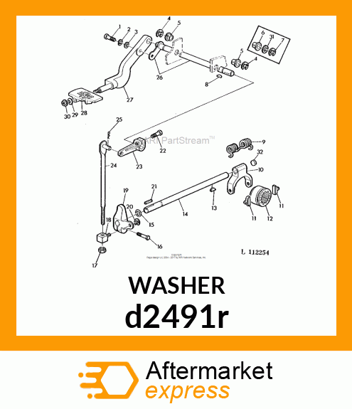 WASHER, METALLIC, ROUND HOLE d2491r