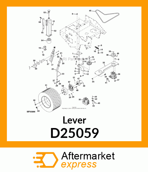 Lever D25059