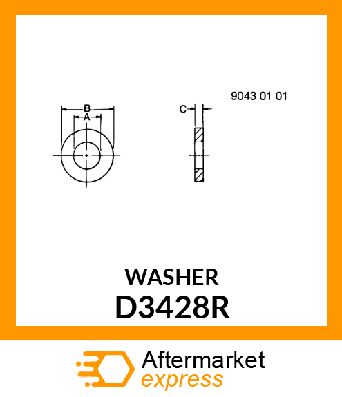 WASHER,PACKING D3428R