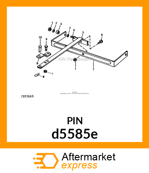 PIN FASTENER, RIVET d5585e