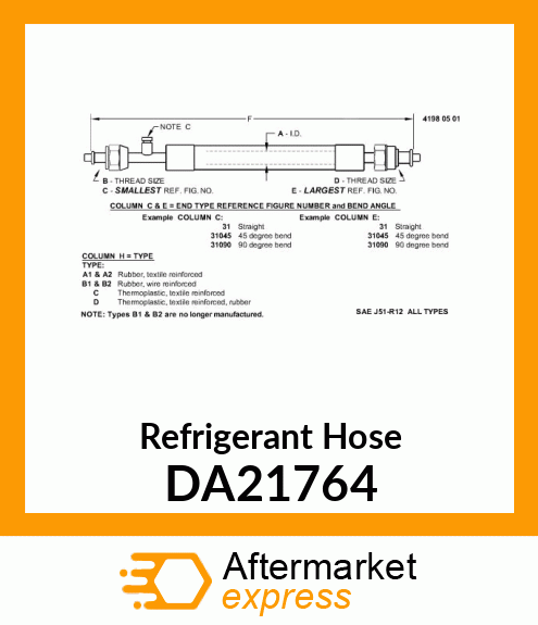 Refrigerant Hose DA21764