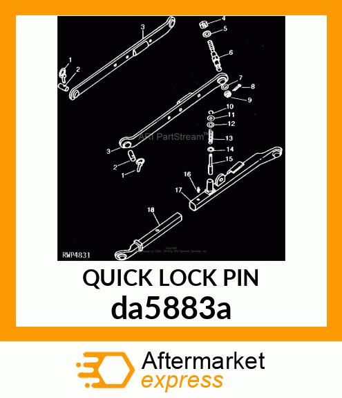 QUICK LOCK PIN da5883a