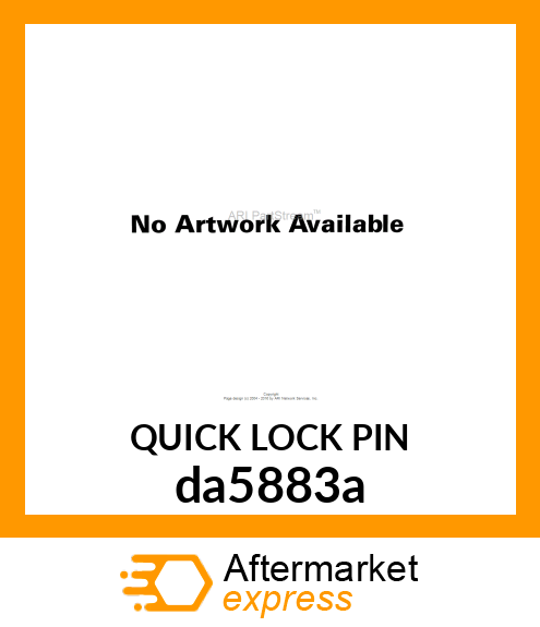 QUICK LOCK PIN da5883a