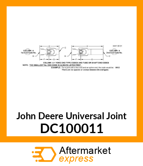 Universal Joint DC100011