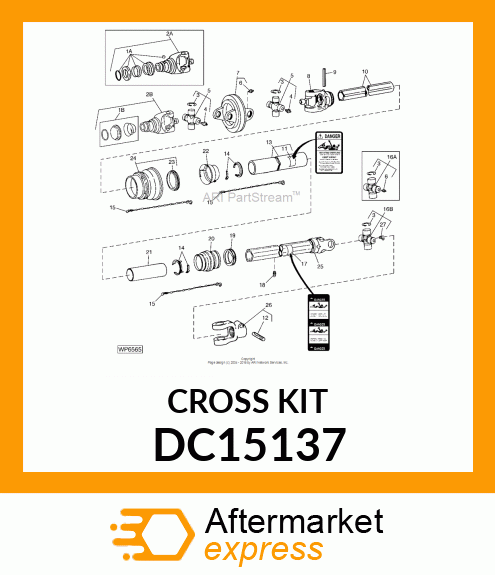 Cross And Bearing Assembly DC15137