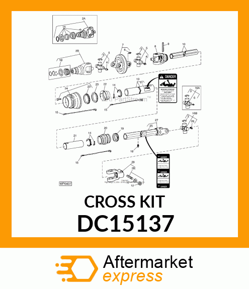 Cross And Bearing Assembly DC15137