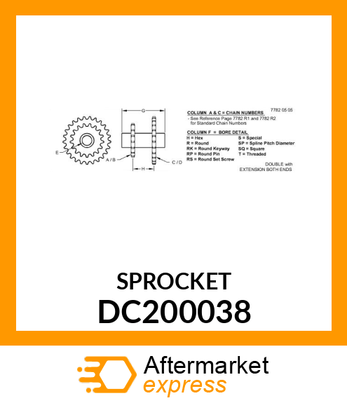 Chain Sprocket DC200038