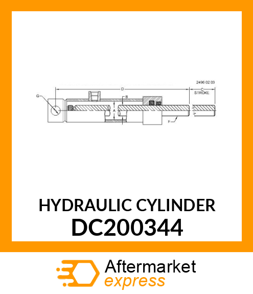 HYDRAULIC CYLINDER DC200344